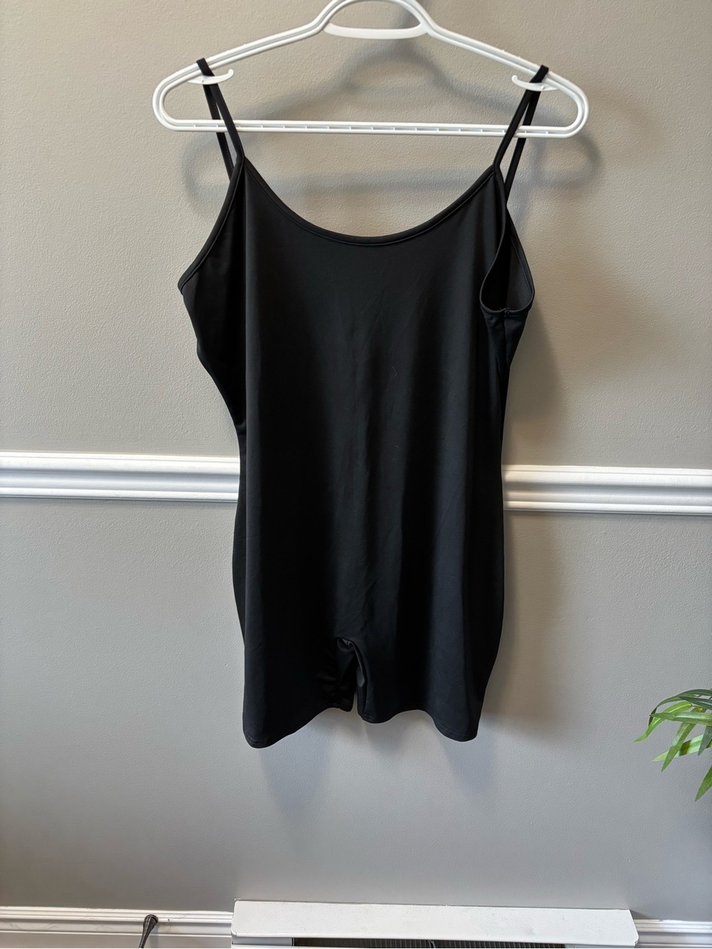 Black Sleeveless Romper - Simple Scoop Neck